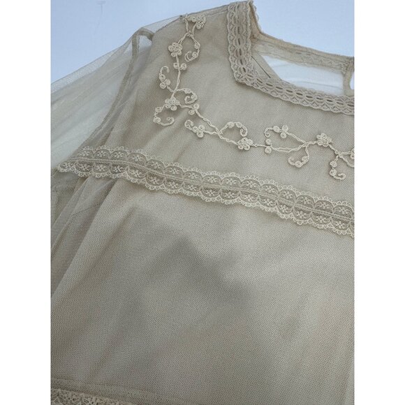 April Cornell Lace Embroidered Maxi Skirt With Matching Top Vintage Inspired - Picture 8 of 16